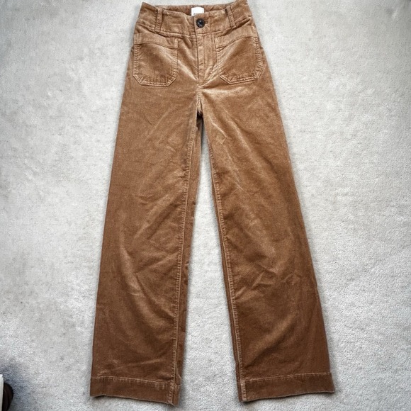 Maeve Pants - Maeve Anthropologie The Colette Wide Leg Corduroy Pants Womens 23 Full Length